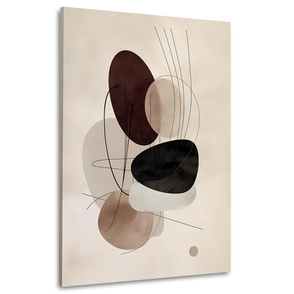 Neutrale Farben Ästhetik Geometrie Wandbild Leinwandbild Kunstdruck XL Wanddeko