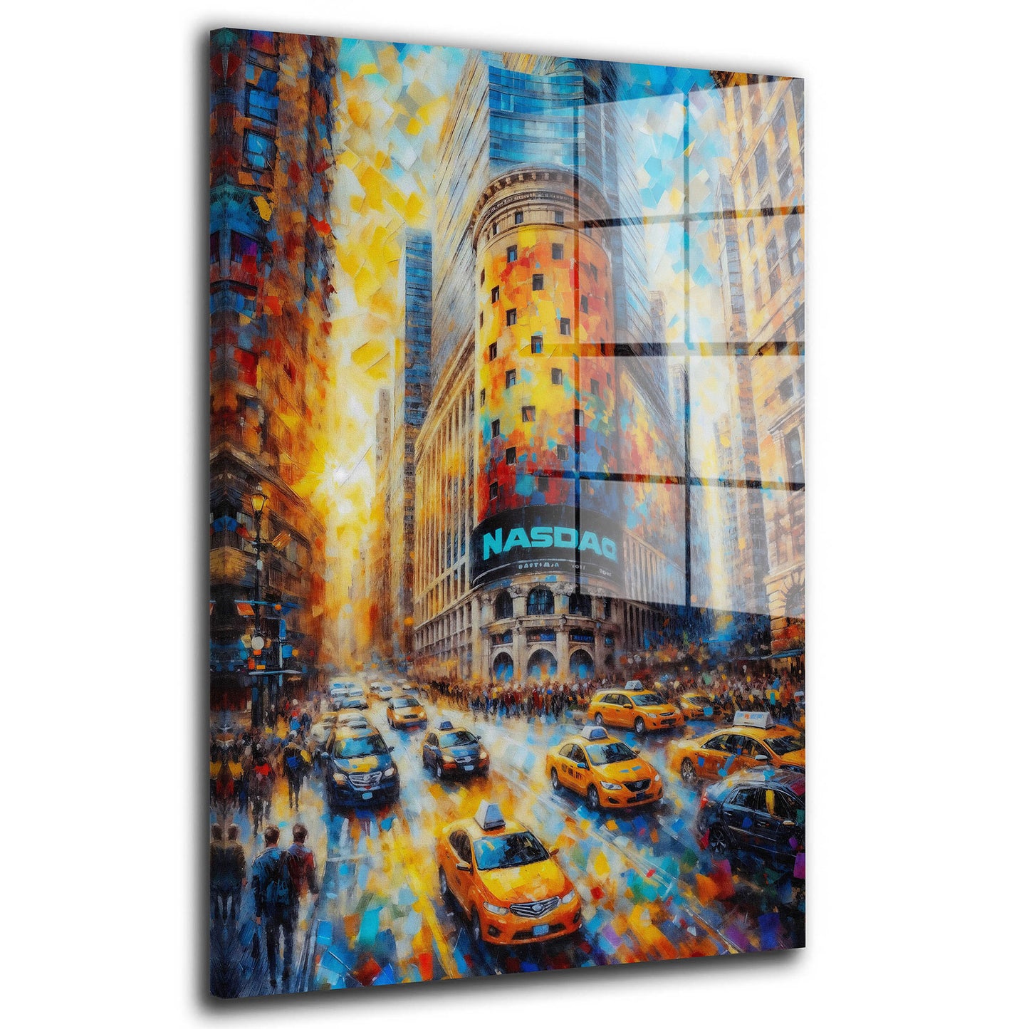 New York Wall Street Börse Acrylglasbild Wandbild Bild Wanddeko Wohnzimmer XL