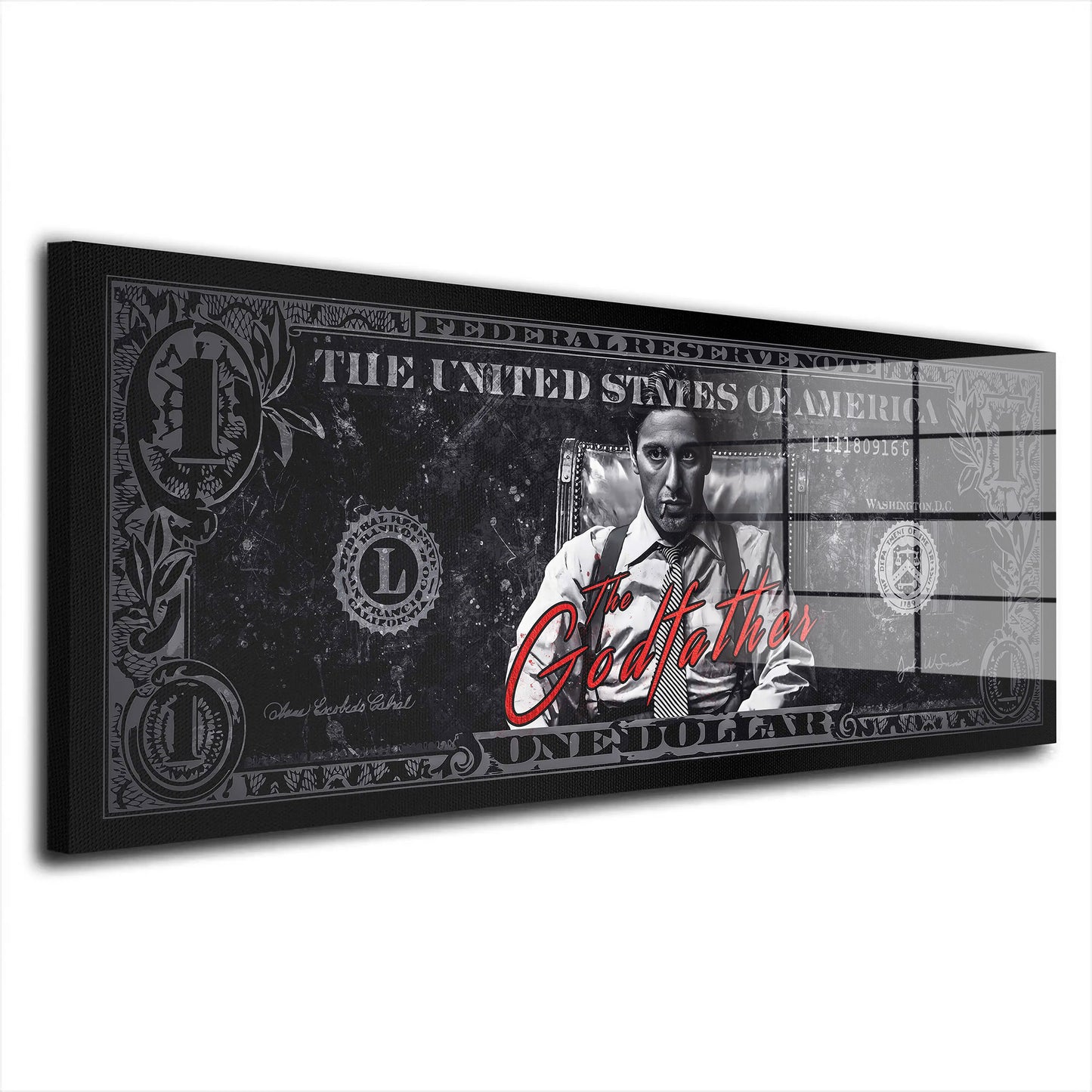 Pate Dollar Acrylglasbild Wandbild Bild Wanddeko Wohnzimmer XL