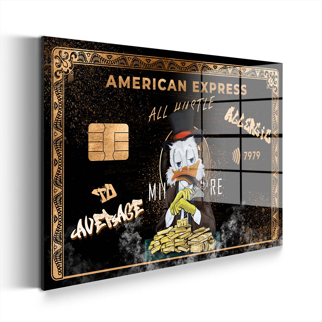 Pop Art Duck Comic Acrylglasbild Wandbild Bild Wanddeko Wohnzimmer XL