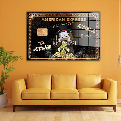 Pop Art Duck Comic Acrylglasbild Wandbild Bild Wanddeko Wohnzimmer XL
