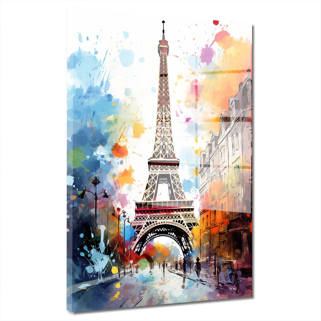 Pop Art Eiffelturm Paris Acrylglasbild Wandbild Bild Wanddeko Wohnzimmer XL