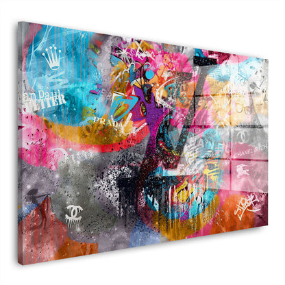 Pop Art Luxus abstrakt Acrylglasbild Wandbild Bild Wanddeko Wohnzimmer XL