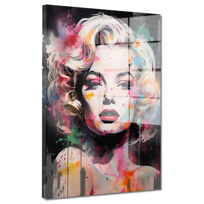 Pop Art Marilyn Acrylglasbild Wandbild Bild Wanddeko Wohnzimmer XL