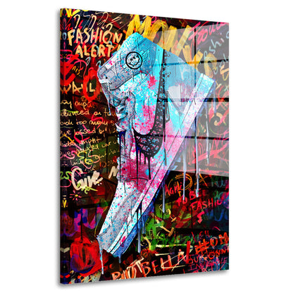 Pop Art Schuh Kunst Acrylglasbild Wandbild Bild Wanddeko Wohnzimmer XL