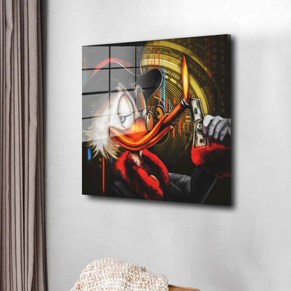 Rich Duck Acrylglasbild Wandbild Bild Wanddeko Wohnzimmer XL