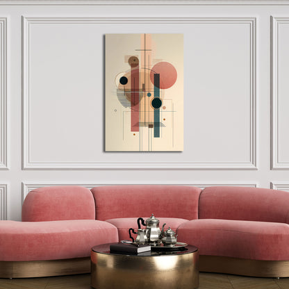 Sanfte Farbflächen Geometrie Wandbild Leinwandbild Kunstdruck XL Wanddeko