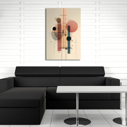 Sanfte Farbflächen Geometrie Wandbild Leinwandbild Kunstdruck XL Wanddeko