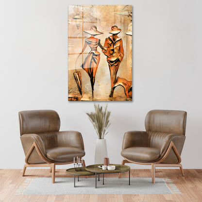 Spaziergang Couple Acrylglasbild Wandbild Bild Wanddeko Wohnzimmer XL