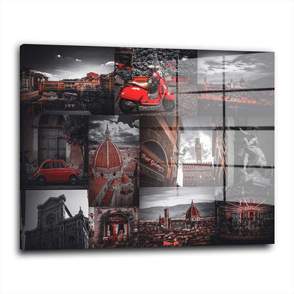 Stadt Florenz, Italien Acrylglasbild Wandbild Bild Wanddeko Wohnzimmer XL