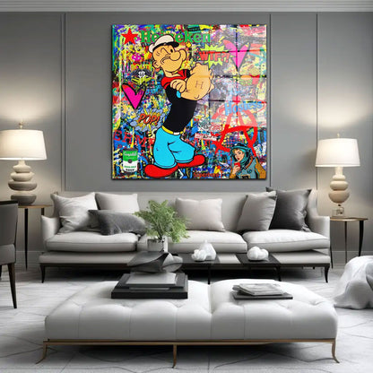 Street Art Seemann Acrylglasbild Wandbild Bild Wanddeko Wohnzimmer XL