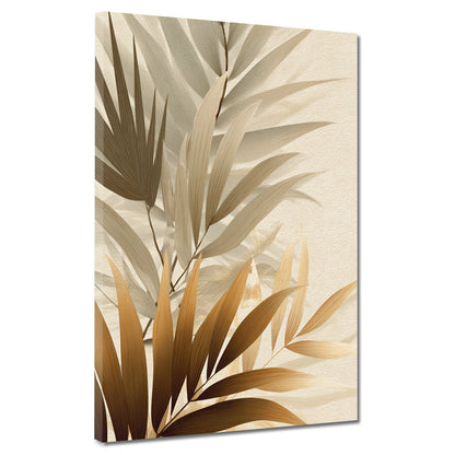 Minimalistisch Tropische Blätter Leinwandbild Wandbild Kunstdruck XL Wanddeko