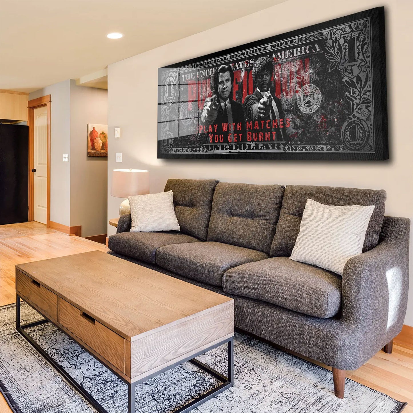 Zitat Pulp Fiction Acrylglasbild Wandbild Bild Wanddeko Wohnzimmer XL