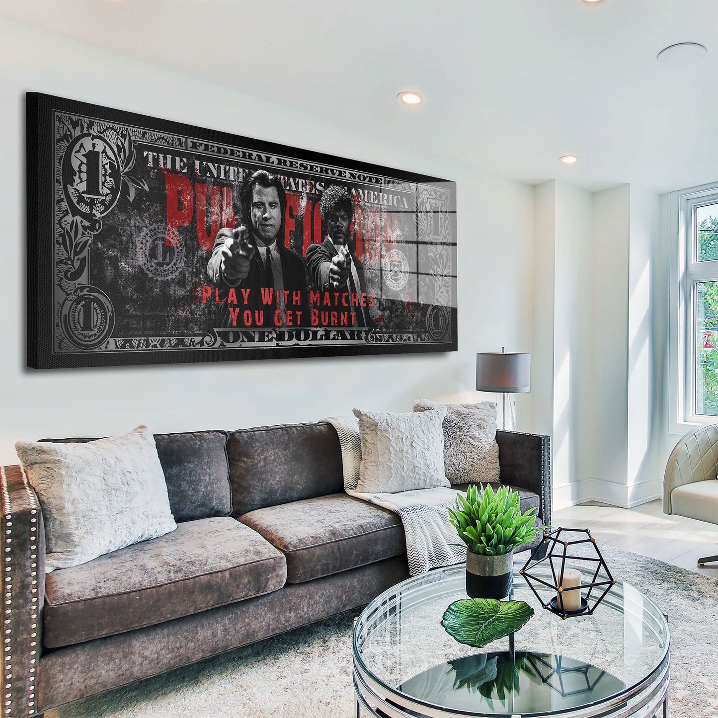 Zitat Pulp Fiction Acrylglasbild Wandbild Bild Wanddeko Wohnzimmer XL